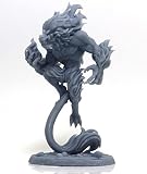 ZHANGJING 56mm 75mm Resina Modelo León Hombre Lobo Figura Escultura sin Montar sin Pintar DA-006