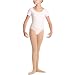 Danskin Little Girls' Short Sleeve Leotard, Theatrical Pink, Small (4/6)
