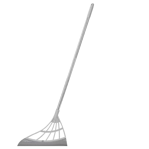 Sweeping Brush, Adjustable Multifunctional Magic Broom, Long-Handled Broom and Dustpan, Squeegee for Living Room, Kitchen, Pool, Garage, Bathroom