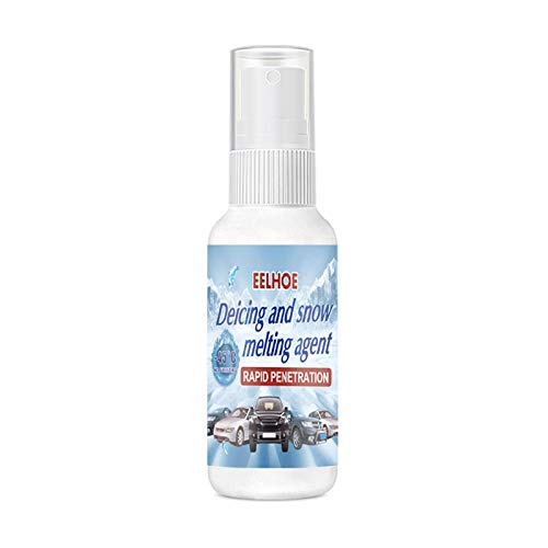 HJUI Spray per Vetri Auto, Antigelo Forte E Veloce, Efficace Rimozione della Neve, Parabrezza per Auto Scioglie Il Ghiaccio, Spray Antighiaccio per Vetri Auto Perfetto