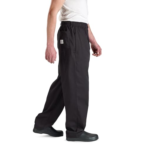 Image of Mercer Culinary M60050BKL Millennia Men's Cook Pants, Large, Black