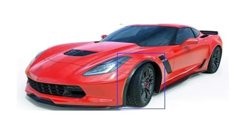 Extensiones de arco de rueda Corvette C7 Z06 que protegen la carrocería delantera 3