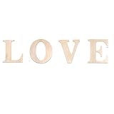 ►►Wertbares Holzbuchstaben-Set - - Unser Paket enthält 4 unfertige Holzbuchstaben L, O, V, E. Die Größe jedes Buchstabens beträgt 29,5 x 30 cm (11,6 x 11,8 Zoll). Darüber hinaus enthält das Liebesholzbuchstaben-Set 12 Schachteln mit verschiedenen Farben und zwei Pinsel. Das Wooden Love Sign Decor Set ist ein komplettes DIY-Holzbuchstaben-Set.