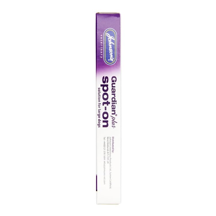 Johnsons Guardian Plus Spot On for Medium Dogs 20kg - 40kg - 1 Treatment, Kills Fleas, Ticks & Lice, Stops Flea Eggs Hatching - Image 3