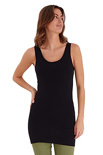 b.young Damen Shirt Top Basic 20801992, Größe:M, Farbe:Black (80001)
