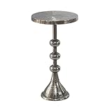 SURFACE STRUCTURÉE: La structure métallique décorative assure un aspect vivant et confère à la table une allure élégante avec un caractère oriental.