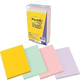ポストイット 付箋 強粘着 ノート マルチカラー5 75×50mm 45枚×4冊 656SS-MC-5