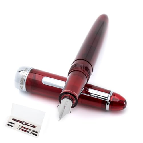 Monteverde USA Monza 3 Fountain Pen Set  - Medium, Fine, Omniflex Nib - Ideal Gift for Men & Women - Perfect for Office, - Detailed View