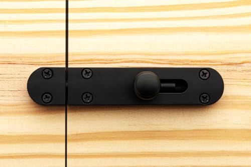 Image of 3 Pieces Baby Latch for Bathroom /Matt Black Latch Lock for Main Door /Door Lock Latch for Home /Bedroom /Office & Door Stopper (Matt Black, Pack of 3)