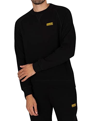 Articolo: M0L0088-BK31 Barbour INTERNATIONAL ESSENTIAL CREW NECK Felpa Nera da Uomo MOL0088-BK31