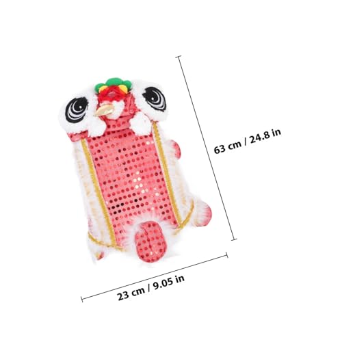 Disfraz para perro XL inspirado en león rojo miniatura 2