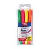 Marcador Fluor, Tris, 7897476627076, Multicor, pacote de 4