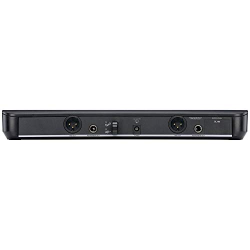 Image of Shure BLX288 /SM58 UHF Wireless Microphone System - Perfect for Church, Karaoke, Vocals - 14-Hour Battery Life, 300 ft Range | Includes (2) SM58 Handheld Vocal Mics, Dual Channel Receiver | J10 Band