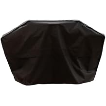 Megamaster 56" Gas Grill Cover, Heavy Duty Waterproof BBQ Cover with Built-In Pouch, Standard 3 & 4-Burner Barbecue Grill Covers for Weber Charbroil Nexgrill Grills, Polyester PVC Blend - 700-20141
