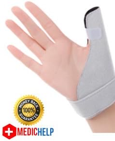 MedicHelp® Adjustable Trigger Thumb Stabilizer with Innovative Foam for Maximum Comfort