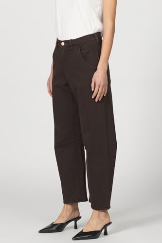 DEAR JOHN Lasso Baggy Jeans for Women High Rise Clean Hem Cropped Inseam4