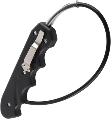 Uadme Látigo de Autodefensa, Látigo con Mango de Acero Inoxidable, Multifunción Látigo, Látigo de Motocicleta, para Combate Fitness Culturismo(Negro)