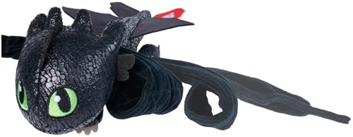 Dreamworks Dragons – Plüschtier-Drache Ohnezahn mit Griff- und Gleitfunktion, 30 cm lang, Spielzeug für Kinder ab 4 Jahren – Ansicht 3