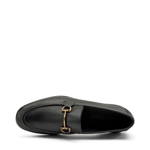 Mocasines de cuero de vaca negro unisex 34M6 de alta calidad 4