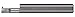 Micro 100 ITL-120500 Threading Tool - UN - Left Hand, 20-56 TPI, 20-56 Thread Size, 136" Min Bore Dia, 1/2" Max Bore Depth, 030" Proj, 3/16" Shank Dia, 2" OAL, Uncoated