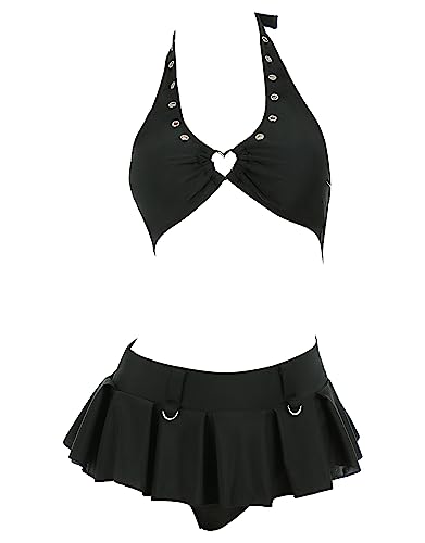 Meowcos Women's Bikini Sets Two Piece Swimsuit Kawaii Swimwear Bathing Suit Bikini Set