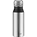 alfi Edelstahlflasche elementBottle Pure steel, Trinkflasche Edelstahl 600ml, auslaufsicher, spülmaschinenfest, 5357.209.060 BPA Frei, Flasche für Wasser, Saft, Tee, Softdrinks, toGo oder im Büro