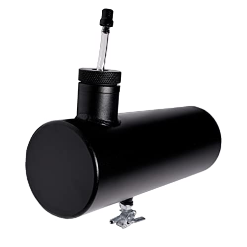 JMCHstore Aluminum Mini bike Gas Fuel Tank Cylinder 4x11'' for Coleman Baja Montser Mega moto Predator Hemi non 212 Engine, Massimo Axis RealTree Motovox Mototec Dirt Gas Bike, Go Kart Parts (Black)
