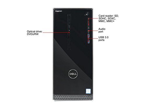 2018 Newest Flagship Dell Inspiron 3668 High Performance Desktop -Intel Quad-Core i5-7400 Up to 3.5GHz 16GB DDR4 512GB SSD DVDRW Bluetooth HDMI 802.11bgn MaxxAudio 5-in-1 Media Card Reader Windows 10