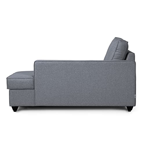 Image of Wakefit Sofa Set | 3 Year Warranty | Sofa 3 Seater, 3 Seater Sofa for Living Room, Wooden Sofa Set, 4 Seater + Right Aligned, Sofa for Living Room - Napper(Omega : Blue)