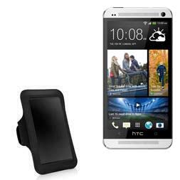 BoxWave Case Compatible with HTC One (M7 2013) - Sports Armband, Adjustable Armband for Workout and Running for HTC One (M7 2013) - Jet Black