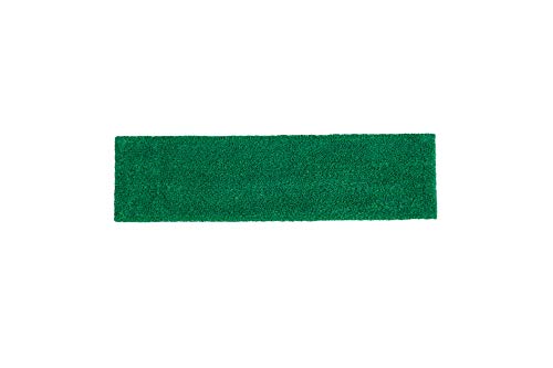 Rubbermaid Commercial Products Microfiber Adaptable Flat Mop Pad, Green, Removes Viruses & Bacteria, Washable, for Heavy-Duty Cleaning/Hardwood/Tile/Laminated Floors in Kitchen/Lobby/Office
