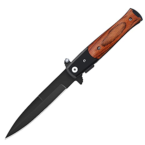 Eil Klappmesser Scharfes Outdoor Messer Jagdmesser & Survival Knife Einhandmesser Taschenmesser mit Edelstahlklinge