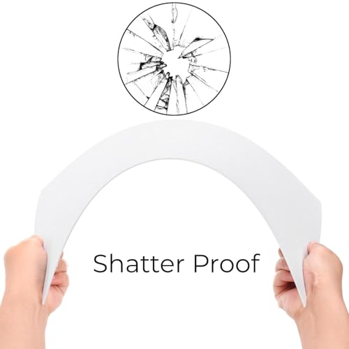 Hiceeden 6 Pack ABS Plastic Sheet 12" x 16" x 0.06", White Flexible Plastic Sheets, Moldable Than Acrylic Sheet, ABS Sheets for DIY Crafts, Projects, Home Decor, Two-Sided (Smooth & Textured Finish) - Image 4