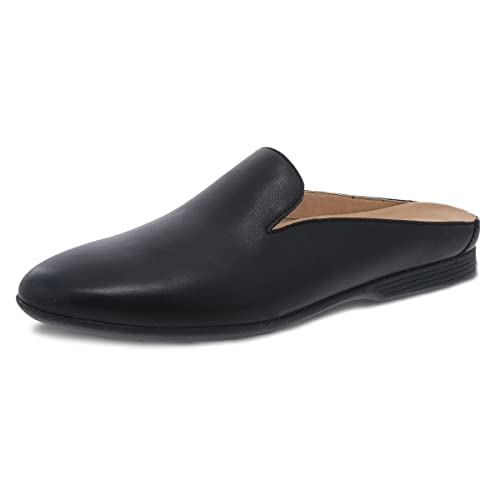 Image of Dansko Lexie Slip-On Mules for Women - Comfortable Flat Shoes with Arch Support - Versatile Casual to Dressy Footwear - Lightweight Rubber Outsole