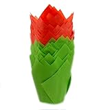 Photo Gallery scrumptious 50 pirottini natalizi per muffin, in carta oleata, per pasticceria, colore: rosso e verde, perfetti per torte e torte festive Photo Gallery scrumptious 50 pirottini natalizi per muffin, in carta oleata, per pasticceria, colore: rosso e verde, perfetti per torte e torte festive