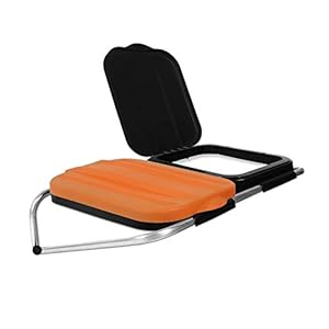 BigDean Müllsackständer WallFix ORANGE SCHWARZ Double 120L Müllsackhalter Mülleimer Müllbeutelständer Blauer Gelber Sack