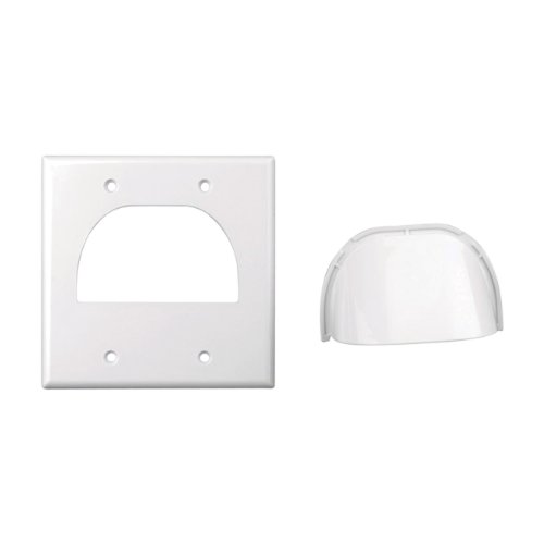 Monster Cable Home Theater Wall Plate Dual Gang White Carded