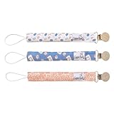 Copper Pearl Binky Clip Set 'Dunk' (Pack of 3)