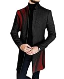 ZUOYIMEI TransitionJacket Mode Trend Loose Long SleeveJacket Business Temperament Retro Men Coat Jacket All-Match Good Looking Casual OutdoorJacket DD-11 S
