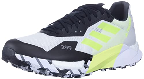 adidas mens Terrex Agravic Ultra Trail Running Shoes, White-grey Two-core Black, 9.5