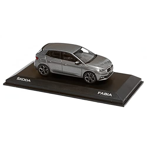 Skoda 6VA099300F7C Fabia A07   Modelo de Coche en Miniatura (Escala 1:43), Color Gris Grafito