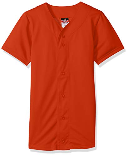 Camiseta de béisbol Alleson Athletic para hombre, talla Large, color naranja miniatura 1