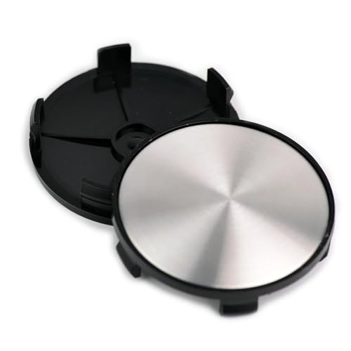 Cache-moyeux 69 mm argenté pour remplacer les caches de roue perdus ou cassés