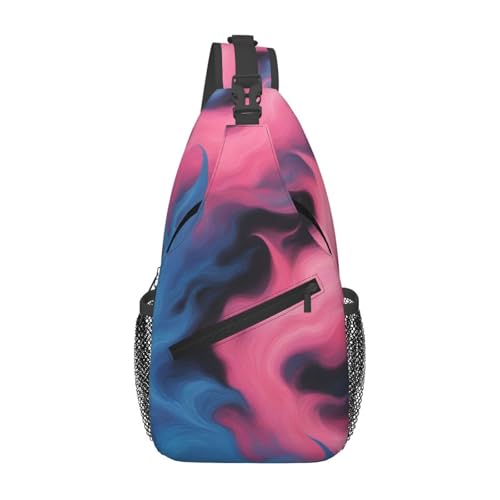 Sac à dos croisé hommes FirePrint bleu rose pour trajet urbain et randonnée