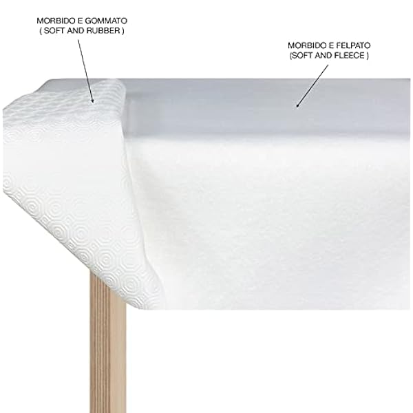 Tafelkleed, antislip, met rubber bekleed, met spons RUBBY, 140 x 340 cm