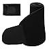 KuaJiGo Waist Trainer Belt for Women, Belly Band Shaper, Neoprene Composite Shaper with Hook and, Comfortable Waist Trimmer for Sports and Daily (All Black)