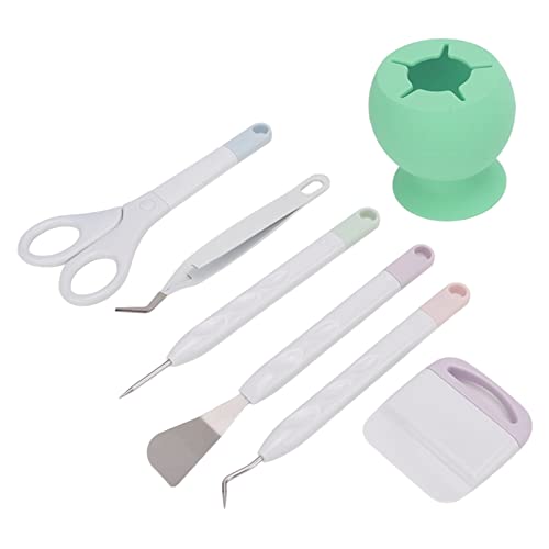 DIY Craft Tools, Easy Using Accurate Cutting Embossing Tool Craft Scraper Tool with Storage Box for Cutting Engraving Scrapbook (Green)