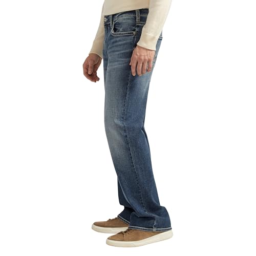 Image of Silver Jeans Co. Men's Zac Relaxed Fit Straight Leg Jean - Legacy