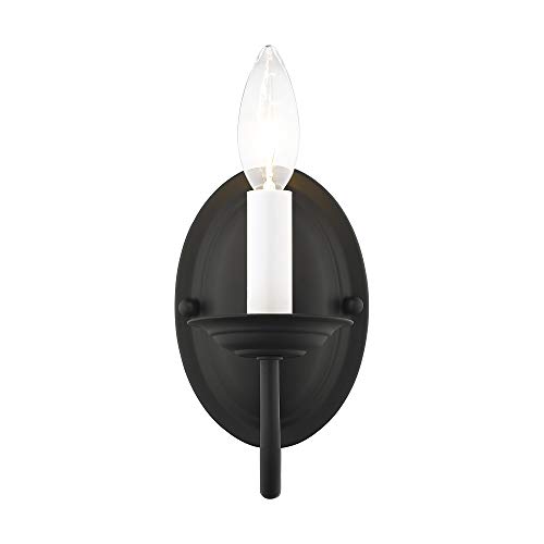 Livex Lighting 4151-04 Home Basics 1 Light Black Wall Sconce thumb #6