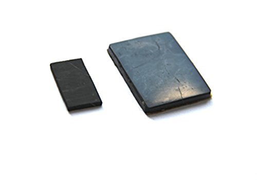 Karelian Heritage Regular Shungite Crystal Phone Plate Sticker, Natural EMF Protector 2 Pieces Set S006